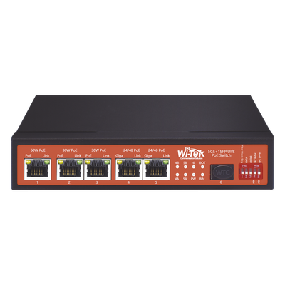Controlador Solar de 5A con Switch PoE /  1 Puertos Gigabit PoE 802.3 bt / 2puertos PoE 802.3 af/at con 2 Puertos PoE Pasivo 24 Vcc / | SIERRA STORE