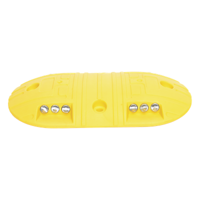 ACCESSPRO AC22-12BY - Boya Vial / Plástico Duradero / 20 Toneladas / LED Reflejantes / 4 Orificios / 8.7 x 4.7 x 1 pulgadas | SIERRA STORE