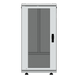 Gabinete Rack de Piso / 24U / 19 Pulgadas / Vidrio con Cerradura / Carga 750 kg / 600x605x1190 mm (23.6x23.8x46.9 in) / Acero Calibres | SIERRA STORE