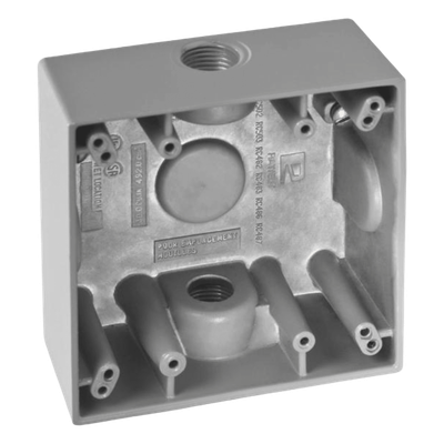 Caja de Conexión a Prueba de Intemperie / Aluminio Die-Cast / 2 Salidas 1/2" / Volumen 492 cm³ / IK09 / NPT | SIERRA STORE