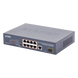 Switch no Administrable 8 puertos 10/100 PoE 802.3af/at 135W, 1 puerto Uplink 10/100/1000 y 1 SFP 100/1000 para escritorio | SIERRA STORE