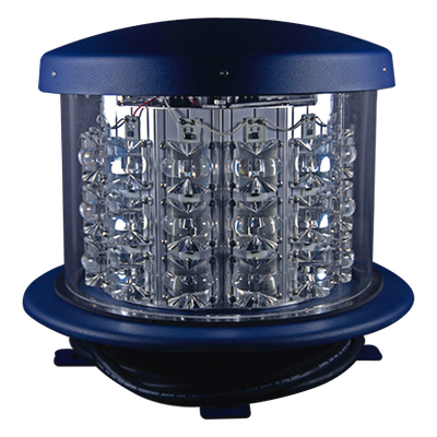Luz de Obstáculo LED Intensidad Media FAA L-864 / LED Rojo 2000 CD / 120-240 VAC / 360° Cobertura Horizontal / 3° Haz Vertical / NEMA | SIERRA STORE