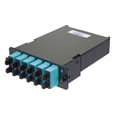 PANDUIT FCSZO-12-03P - Placa Acopladora de Fibra Óptica FAP / 12 Fibras Multimodo OM3/OM4 / 6 Conectores SC Duplex / 12 Pigtails de 1 | SIERRA STORE