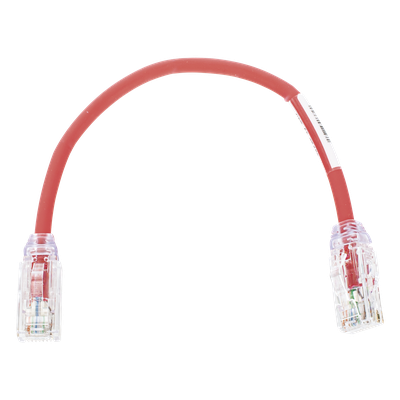 PANDUIT UTP28X8INRD - Cable de Parcheo UTP / Cat6A / 28 AWG / CM-LSZH / 0.67 pies / Rojo | SIERRA STORE