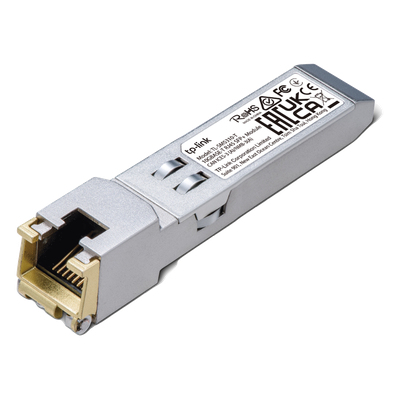 Transceptor mini-GBIC SFP+ RJ45 / 10GBASE-T a 100BASE-TX / Hasta 30 m (98.4 pies) / Metal | SIERRA STORE