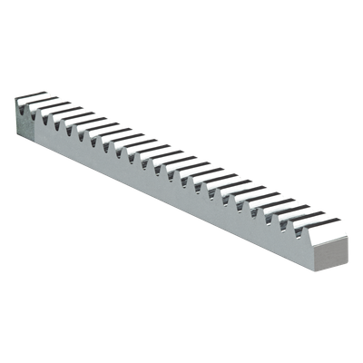 Cremallera de Acero / 2 m (6.6 ft) de Longitud / Módulo 4 / Carga 3000 kgf / Sección 22 x 22 mm / Galvanizado Electrolítico | SIERRA STORE
