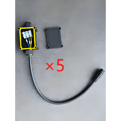 HIKVISION DS-D42-PC/5P - Cable de Alimentación / 10 m (32.8 ft) / Goma con Enchufe Cabeza de Aviación / Paquete 5 Unidades / -40°C a | SIERRA STORE