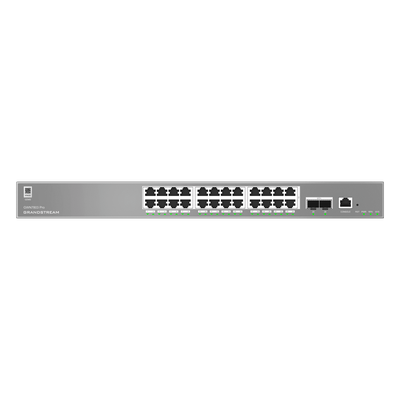 Switch Empresarial Administrable / Capa 2++ / 24 Puertos Gigabit / 2 SFP+ / 88 Gbps / VLAN 4K / QoS Avanzado / GDMS Cloud | SIERRA STORE