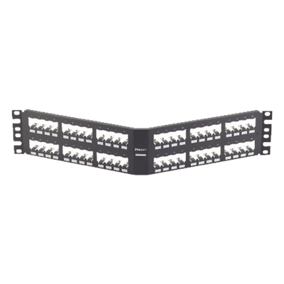 PANDUIT CPA48BLY - Panel de Parcheo Modular / 48 Puertos / 2UR / Diseño Angulado / Totalmente Blindado / Acero Inoxidable | SIERRA STORE