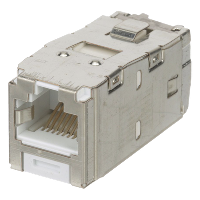 PANDUIT CJS6X88TGWHY - Conector Jack RJ45 Blindado / Categoría 6A / 8P8C / Mini-Com TG / Terminación sin Herramienta / PoE 100W / | SIERRA STORE