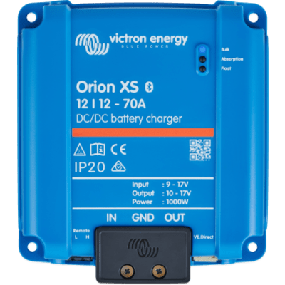 Orion XS 12/12-70 A / Cargador de Baterías CC-CC / 70 A 12 V / IP20 / Compatibilidad Alternador Inteligente / Para Bancos de Baterías | SIERRA STORE