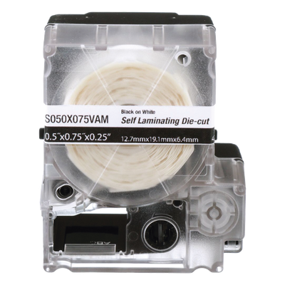 PANDUIT S100X075VAM - Casete de Etiquetas Autolaminadas / 300 Unidades / 0.75 x 1 Pulgadas (19.1 x 25.4 mm) / Cables 2-4 mm / Área de | SIERRA STORE