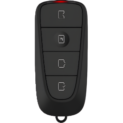 HIKVISION DS-K7R01 - Control Remoto Tipo Llavero / 433 MHz / 4 Botones / LED Indicador / IP40 / 3.1' × 1.4' × 0.8' | SIERRA STORE