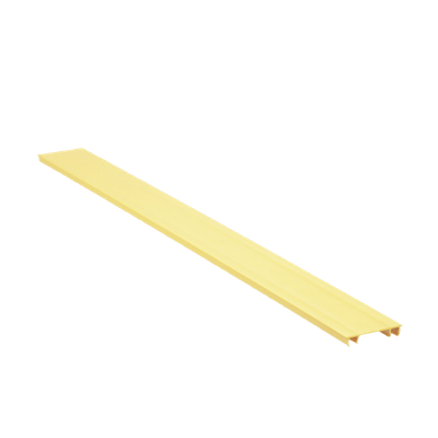 PANDUIT HC2YL6 - Tapa para Canaleta Ranurada / 2 in Ancho / 6 ft Largo / UL94 V-0 / PVC Sin Plomo / Amarillo | SIERRA STORE