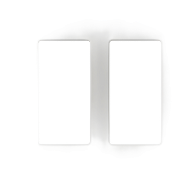Placa de pared Claro / 2 espacios (2-gang) / 121 x 119 x 7.6 mm / sin tornillos visibles / acabados gloss y satín | SIERRA STORE
