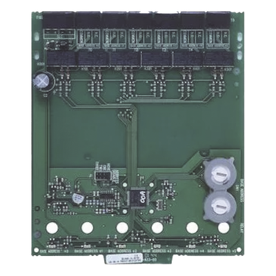 Módulo de Control Direccionable / 6 Relevadores Form-C / Dirección Automática 01-154 / Terminales Extraíbles 12-18 AWG / LED de Estado | SIERRA STORE