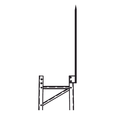 Punta Pararrayo / 96' (2.4 m) / Maciza / Torre TITAN / Herraje Incluido | SIERRA STORE