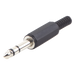 Conector Macho Estéreo / 6.35 mm (1/4") / Cuerpo Plástico / Terminación Soldadura / 28-14 AWG | SIERRA STORE