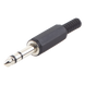 Conector Macho Estéreo / 6.35 mm (1/4") / Cuerpo Plástico / Terminación Soldadura / 28-14 AWG | SIERRA STORE