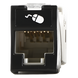 SIEMON U5-H01NS - Jack UTP Cat5e / Terminación 110 / Montaje Híbrido Plano-Angulado / 1 Puerto / Color Negro | SIERRA STORE