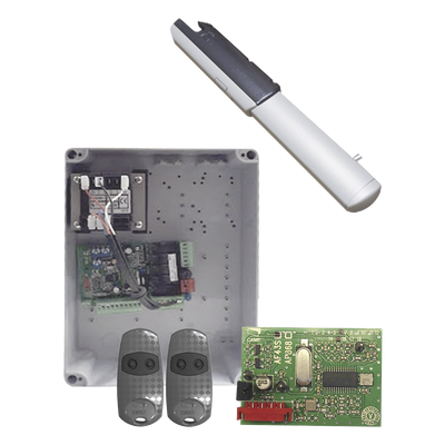Kit de Operadores para Portones Vehiculares Abatibles de 2 Hojas / 3 m (9.8 ft) / 400 kg (880 lb) / Uso Residencial | SIERRA STORE