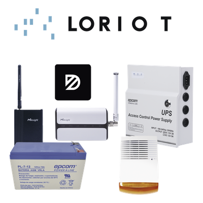 Kit Alarma Vecinal / LoRaWAN / 12V DC / Panel Solar / Monitoreo App | SIERRA STORE