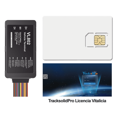 Kit localizador vehicular / 4G LTE con respaldo GSM / BLE / RS485 / Audio bidireccional / SIM incluida 500MB 2 años / Plataforma | SIERRA STORE
