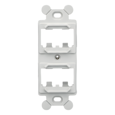 PANDUIT CF1064IWY - Marco de Módulo para Placas Frontales NEMA / 4 Espacios Mini-Com / Montaje en Superficie / ABS Resistente / Blanco | SIERRA STORE