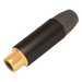 Conector RCA Hembra / Contacto Chapado en Oro / Carcasa Metálica Negra / Cable OD 3.5-6.5 mm / 2000 Ciclos | SIERRA STORE
