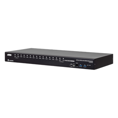 Switch KVM / 16 Puertos HDMI / 4K UHD 60Hz / USB 3.0 / Conexión en Cascada / Rack 1U | SIERRA STORE