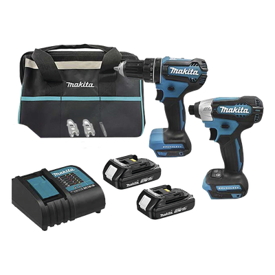 Kit de Rotomartillo Atornillador DHP485Z + Atornillador de Impacto DTD157Z, incluye 2 Baterías BL1815N, 1 Cargador DC18SD y Maleta de | SIERRA STORE