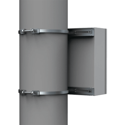 Kit de Fijación para Postes / Enclosure Pole Fixation / Acero Galvanizado / Carga Máxima 900 N / Diámetro Poste 80-250 mm (3.15-9.84 | SIERRA STORE