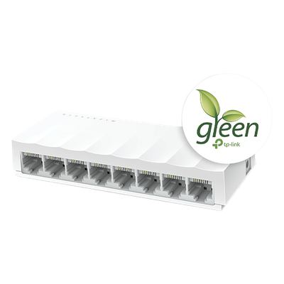 Switch no administrado / 8 puertos 10/100Mbps / Fanless / 4.9 x 1.9 x 0.9 in | SIERRA STORE