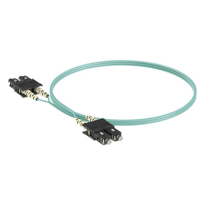PANDUIT FX23RSNSNSNM003 - Jumper de Fibra Óptica / Multimodo OM3 50/125 / SC-SC Duplex / OFNR Riser / Aqua / 3 m (9.84 ft) | SIERRA STORE
