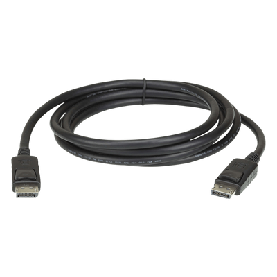 Cable DisplayPort / 2 m (6.6 ft) / 32.4 Gbps / 8K HDR Dinámico / 32 Canales de Audio / Pestañas de Seguridad | SIERRA STORE