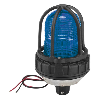 Luz estroboscópica / Ubicaciones peligrosas / Montaje tubo 3/4" NPT / 12-24 VCD / Azul / IP66 | SIERRA STORE