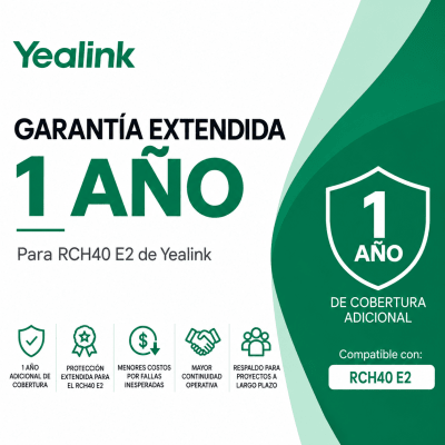 Garantía Extendida de 1 Año para Switch PoE RCH40-E2 de Yealink | SIERRA STORE