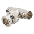 Adaptador RF en T / BNC Macho a Doble BNC Hembra / 50 Ohm / Cuerpo Niquelado / Contacto Oro / Aislante Teflón | SIERRA STORE