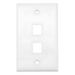 HIKVISION DS-1FPA2-A - Placa de Pared / 2 Puertos / UL 94 V-0 / 114x70x10 mm / 0.37x0.23x0.03 ft / 20 Piezas / Blanco | SIERRA STORE