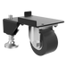 Kit de Ruedas y Niveladores para Gabinetes Trabajo Pesado / 3000 lbs (1361 kg) / Material Compuesto Negro / Ruedas Giratorias 360° / | SIERRA STORE