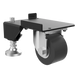 Kit de Ruedas y Niveladores para Gabinetes Trabajo Pesado / 3000 lbs (1361 kg) / Material Compuesto Negro / Ruedas Giratorias 360° / | SIERRA STORE