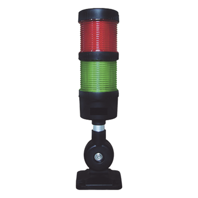Torre LED Indicadora de Estado / 2 Niveles Rojo y Verde / Buzzer 85 dB / Voltaje Universal 110-240 VCA / Montaje 60 mm | SIERRA STORE