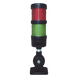 Torre LED Indicadora de Estado / 2 Niveles Rojo y Verde / Buzzer 85 dB / Voltaje Universal 110-240 VCA / Montaje 60 mm | SIERRA STORE