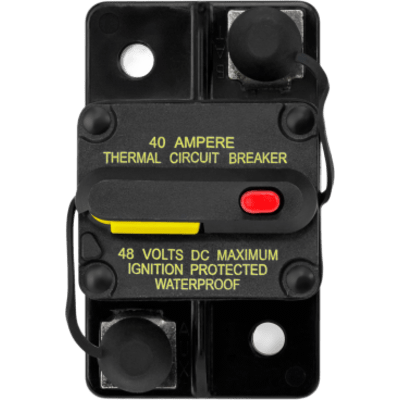 Disyuntor Marino Rearmable / 40 A / Protección IP67 / Certificación SAE J1171 / Terminales M6 de Acero Inoxidable / Resistente a la | SIERRA STORE
