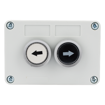 ACCESSPRO XBS-SW-22 - Botonera doble / IP40 / NO / 24VDC / 106 x 72 x 58 mm / 4.2 x 2.8 x 2.3 in | SIERRA STORE