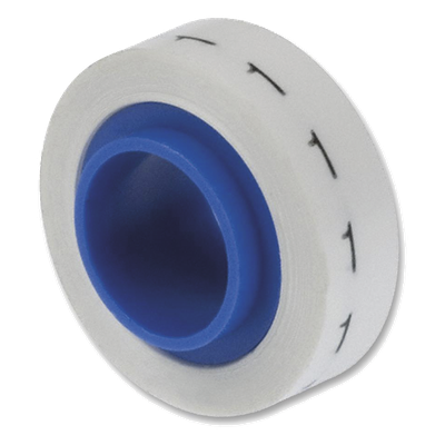PANDUIT PMDR-1 - Rollo de Etiquetas Marcadoras / Pre-Impresas #1 / 2.4 m (7.87 pies) / Poliéster / Fondo Blanco | SIERRA STORE