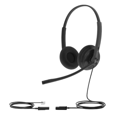 Diadema Alámbrica / Dual / QD a RJ9 / Almohadillas Esponja / Cancelación Pasiva de Ruido / Brazo 330° | SIERRA STORE