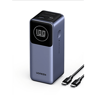Power Bank de 12000mAh | 2 Salidas 100W Max. | USB-A + 1 USB-C | PD 3.0 | QC3.0 | FCP | SCP | Pantalla Inteligente | Carca...