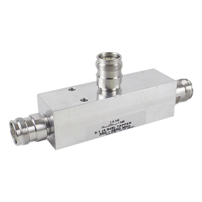 Separador RF / 6 dB Tap 4:1 / 350-5930 MHz / 500 W Promedio / PIM -161 dBc / Conectores 4.3-10 Hembra / IP67 / 380 g | SIERRA STORE