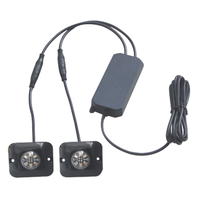 Lámparas LED de Emergencia / 6 LEDs / Dual Color Azul/Claro / 12 Patrones / 10-24 VCC / Montaje Permanente / 3.2 x 1.8 cm | SIERRA STORE